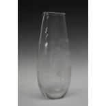 Mid 20th Century glass vase by Kosta, Sweden,
