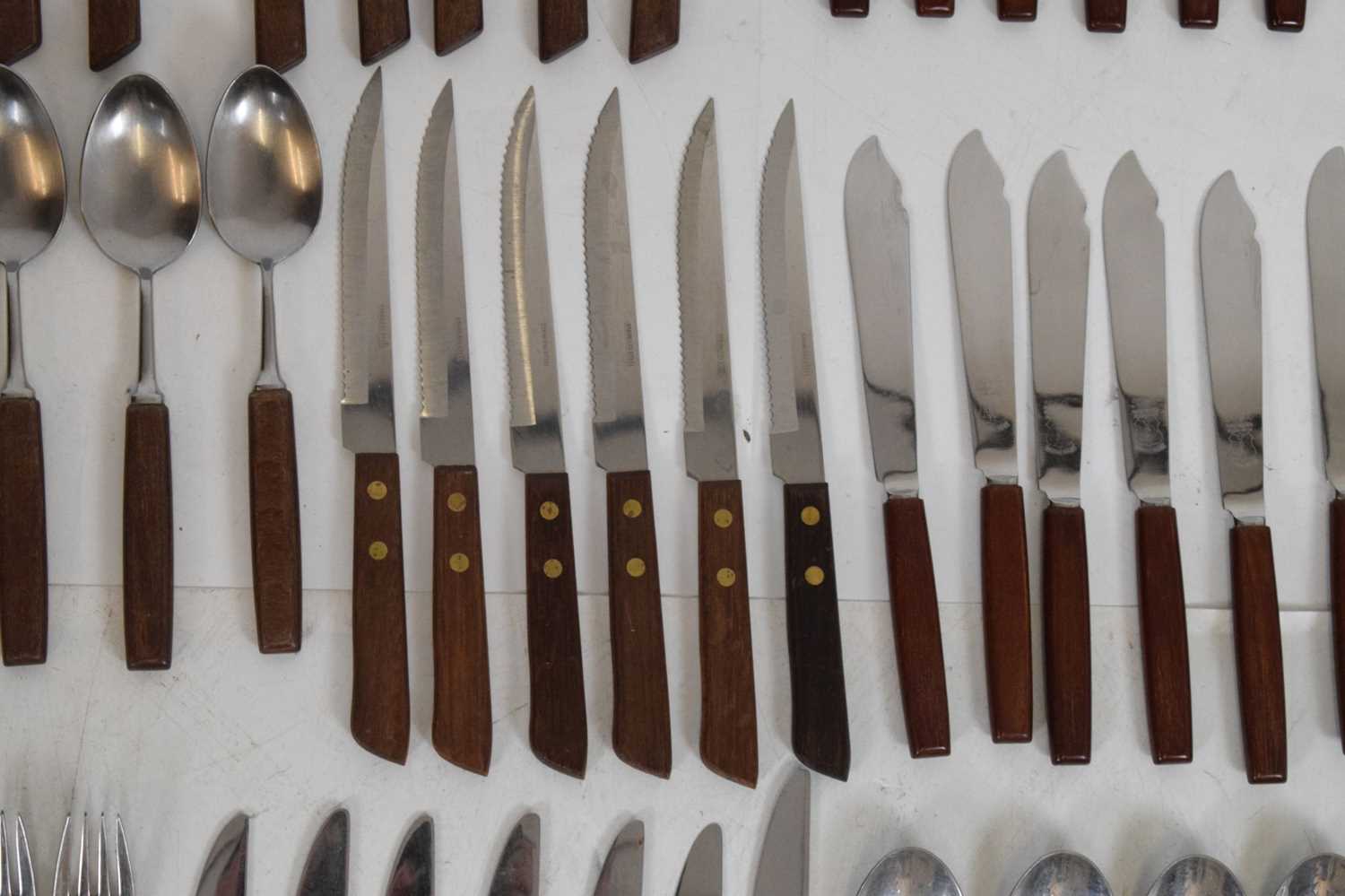 Quantity of late 20th Century teak handled cutlery - Image 6 of 14