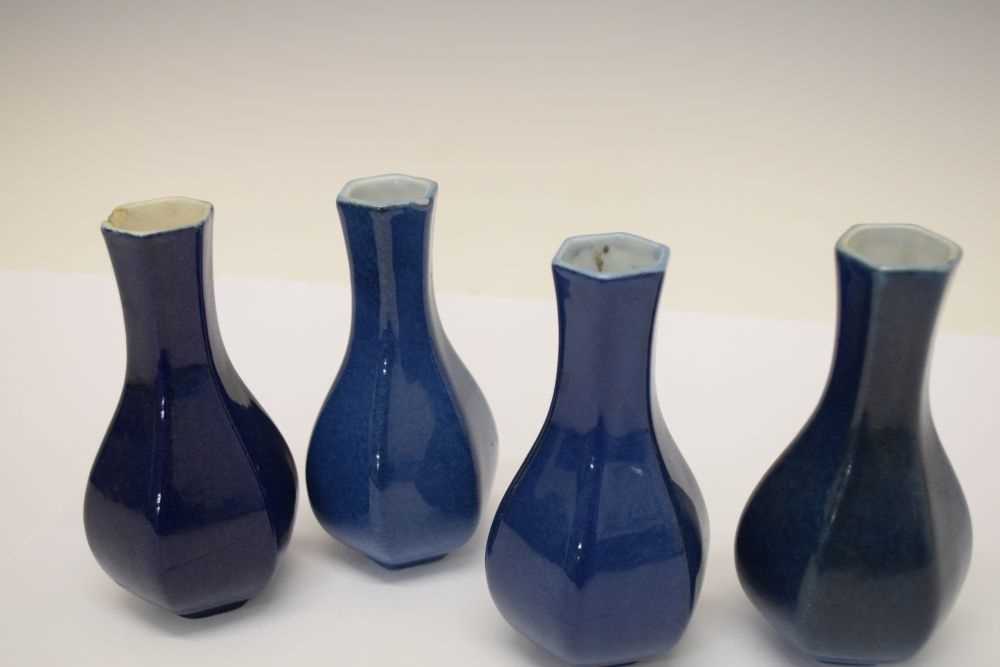 Set four powder-blue ground vases - Image 5 of 10