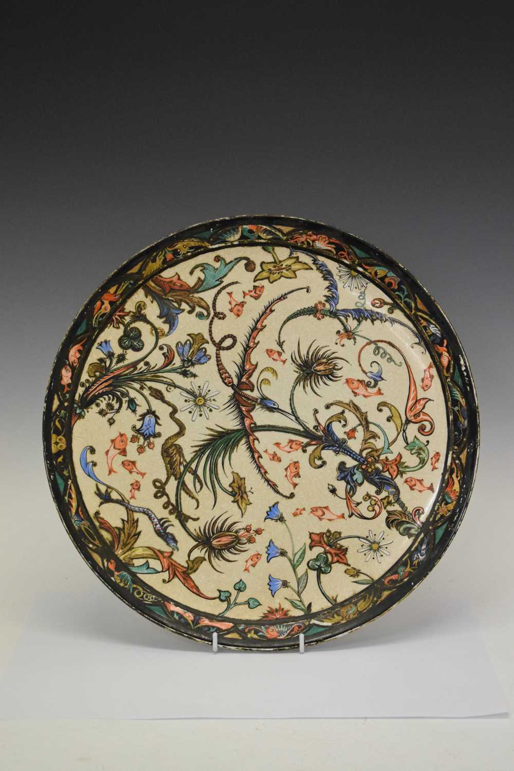 Aesthetic Charger 'Japanese Design, Howell & James Art Pottery Exhibition 1885'