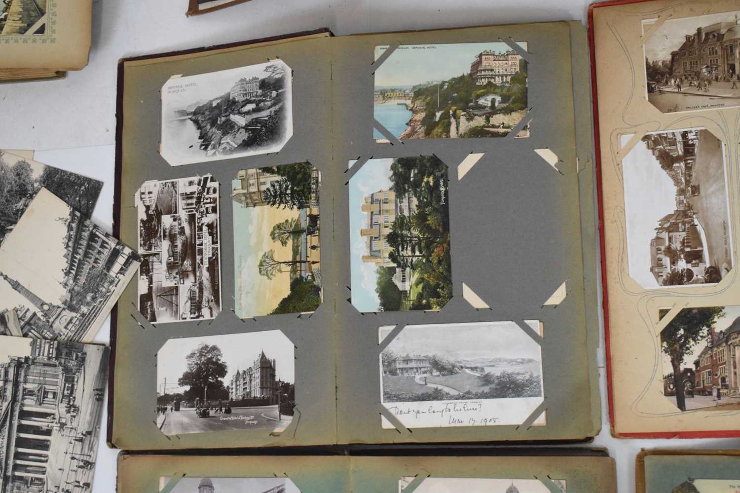 Quantity of early 20th Century postcard albums, - Image 10 of 16