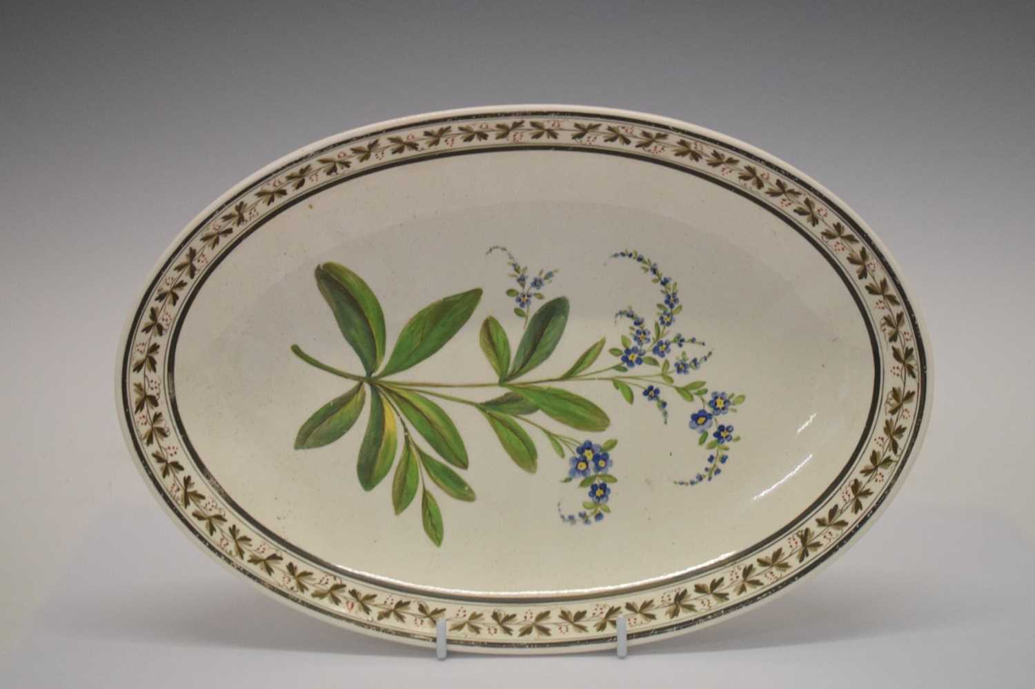 Early 19th Century Wedgwood cream ware oval dish, - Image 2 of 3