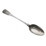 Georgian silver Queen's pattern serving/basting spoon