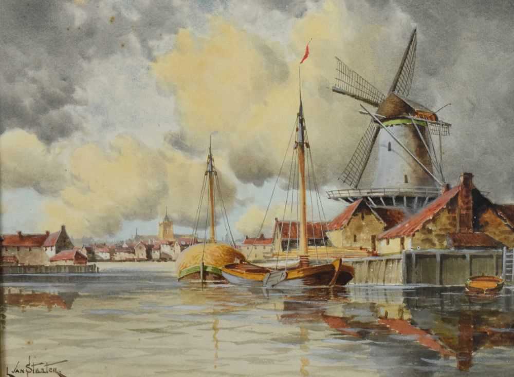 'L. van Staaten', (Hermanus II Koekkoek,1836 -1909)