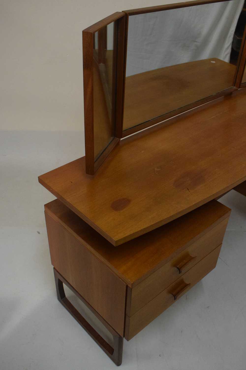 G-Plan teak mirror-backed dressing table - Image 2 of 6