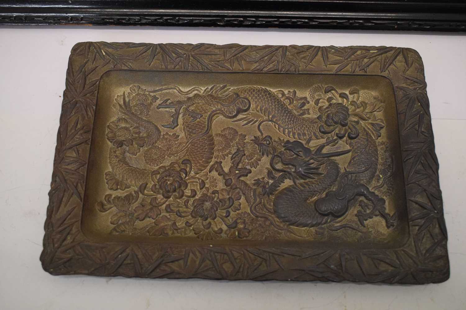 Japanese silver-plated panel, etc. - Image 4 of 6
