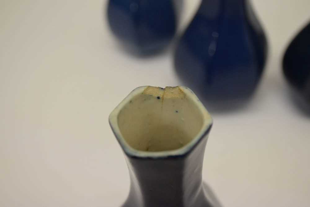 Set four powder-blue ground vases - Image 6 of 10