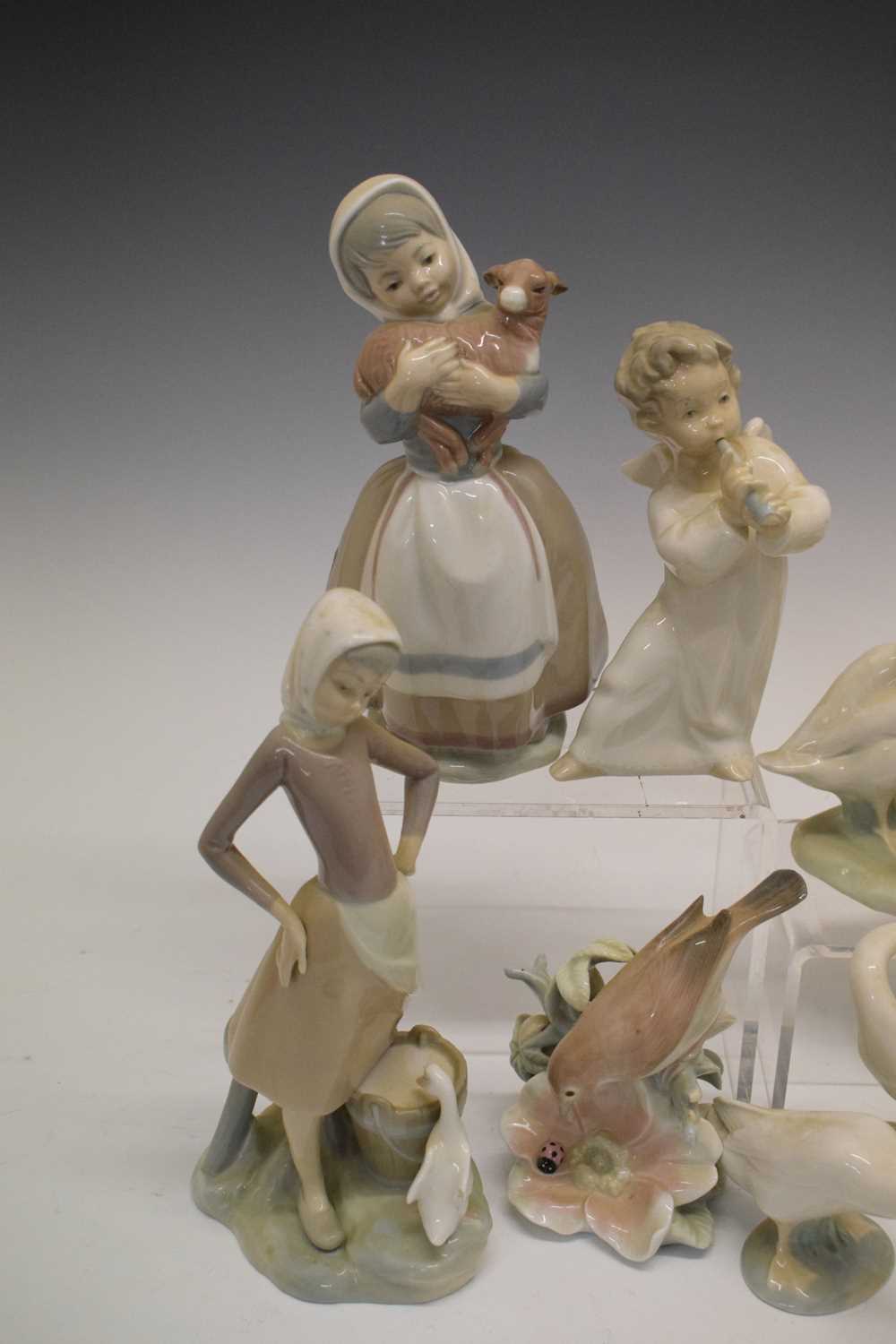 Lladro - Group of eleven porcelain figures/figure groups and Nao figure - Image 2 of 14