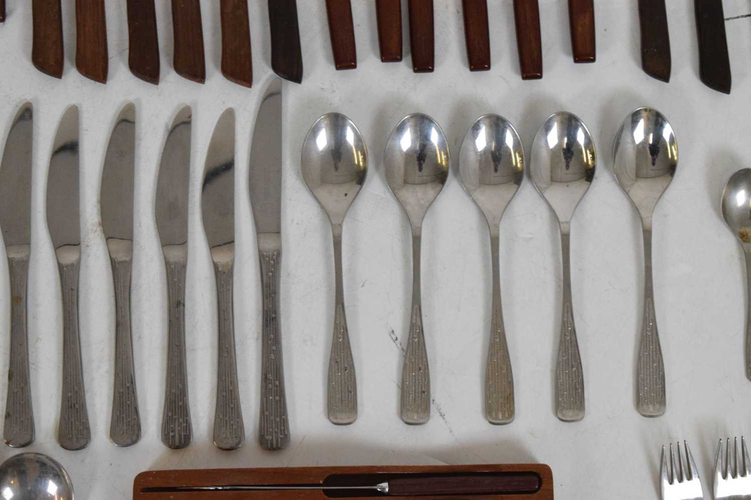 Quantity of late 20th Century teak handled cutlery - Image 9 of 14