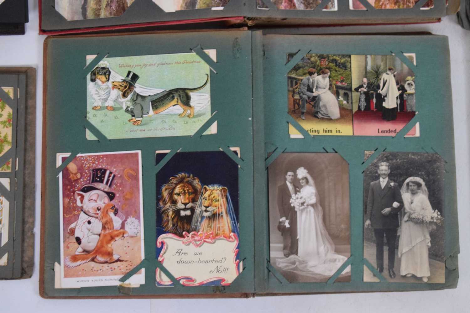 Quantity of early 20th Century postcard albums to include greetings, topography, etc. - Image 3 of 19