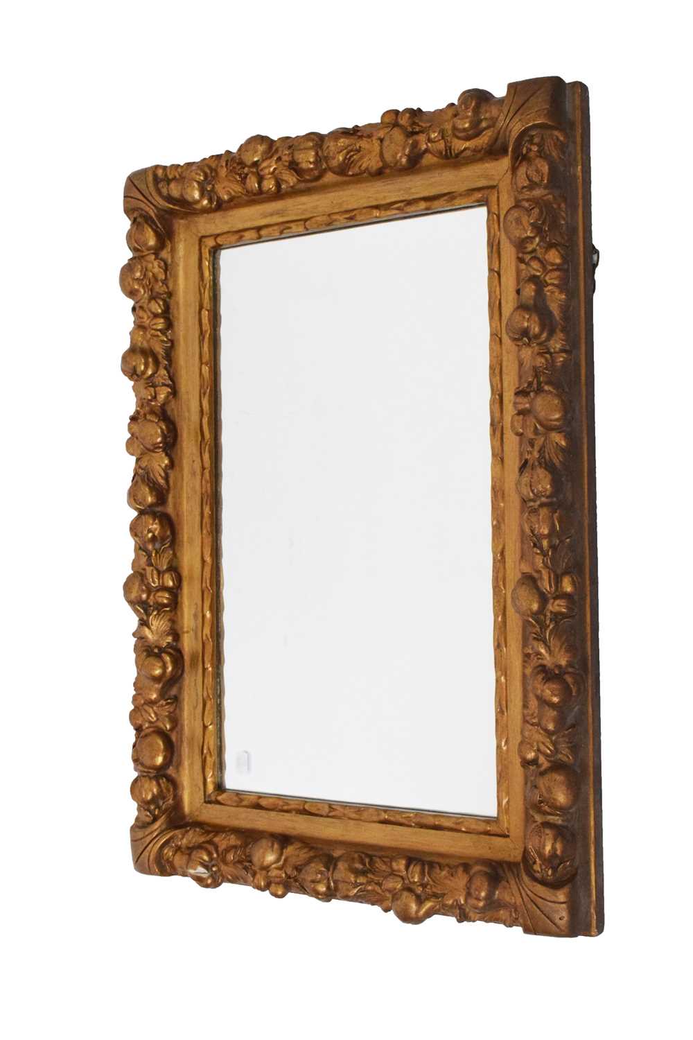 Gilt-framed wall mirror