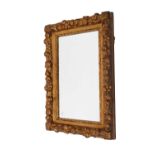 Gilt-framed wall mirror