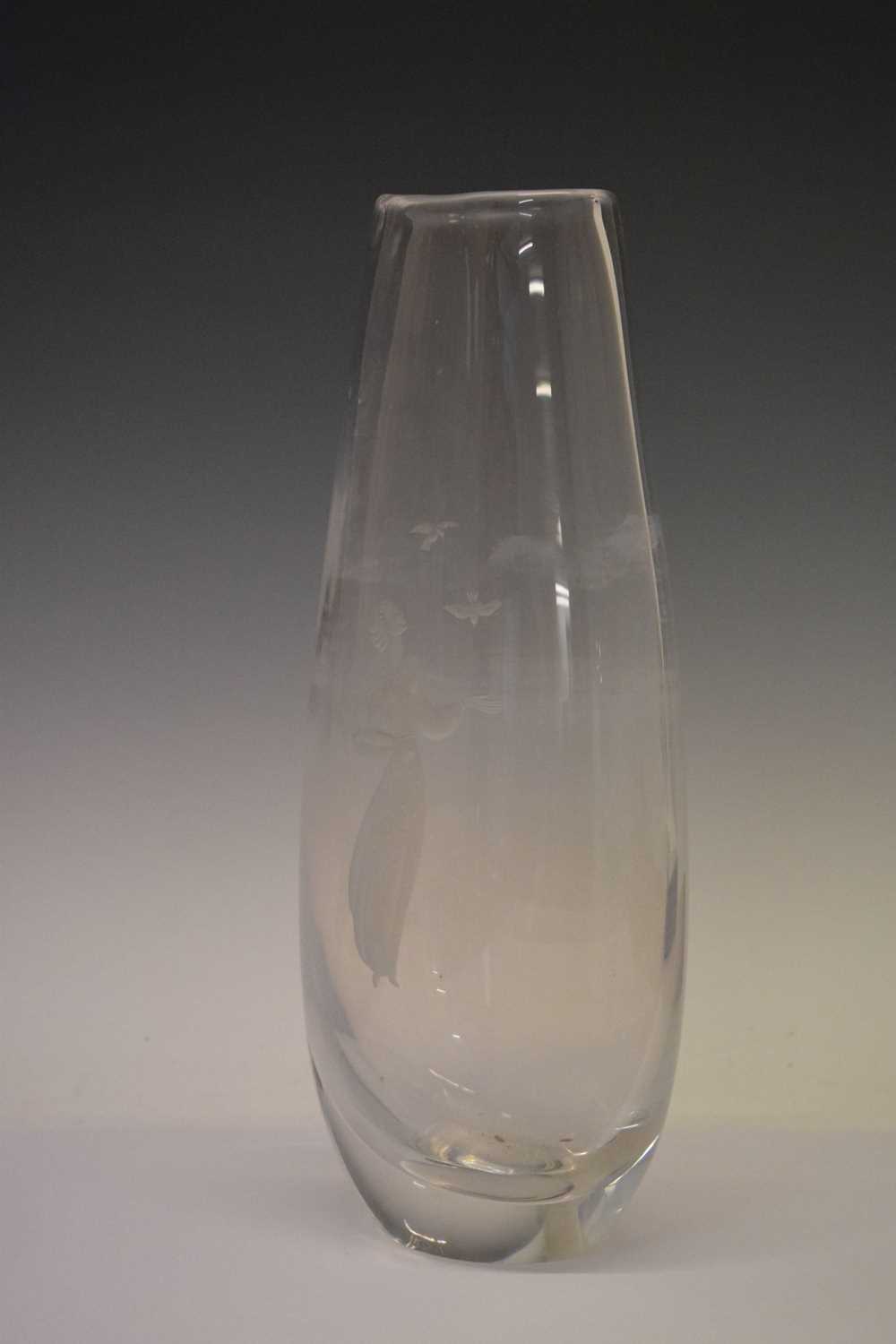 Mid 20th Century glass vase by Kosta, Sweden, - Image 4 of 8