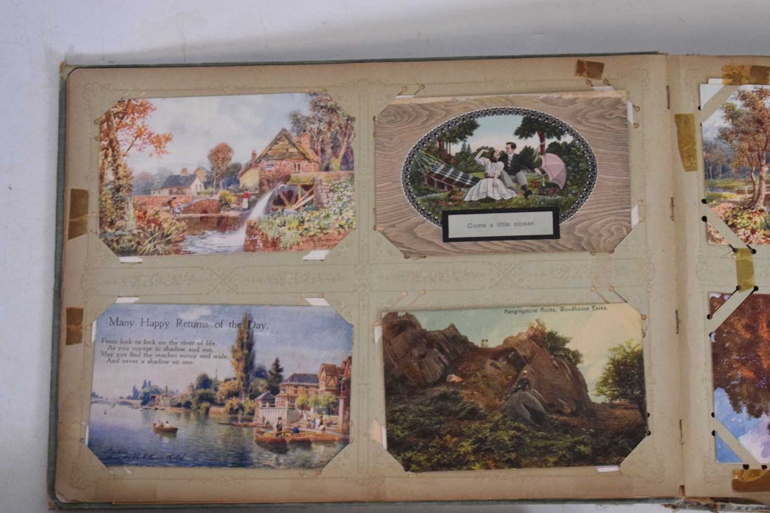 Quantity of early 20th Century postcard albums, - Image 7 of 17