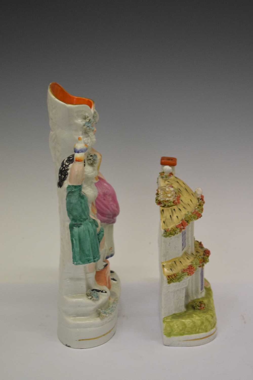 Quantity of Staffordshire figures, vases - Image 7 of 19