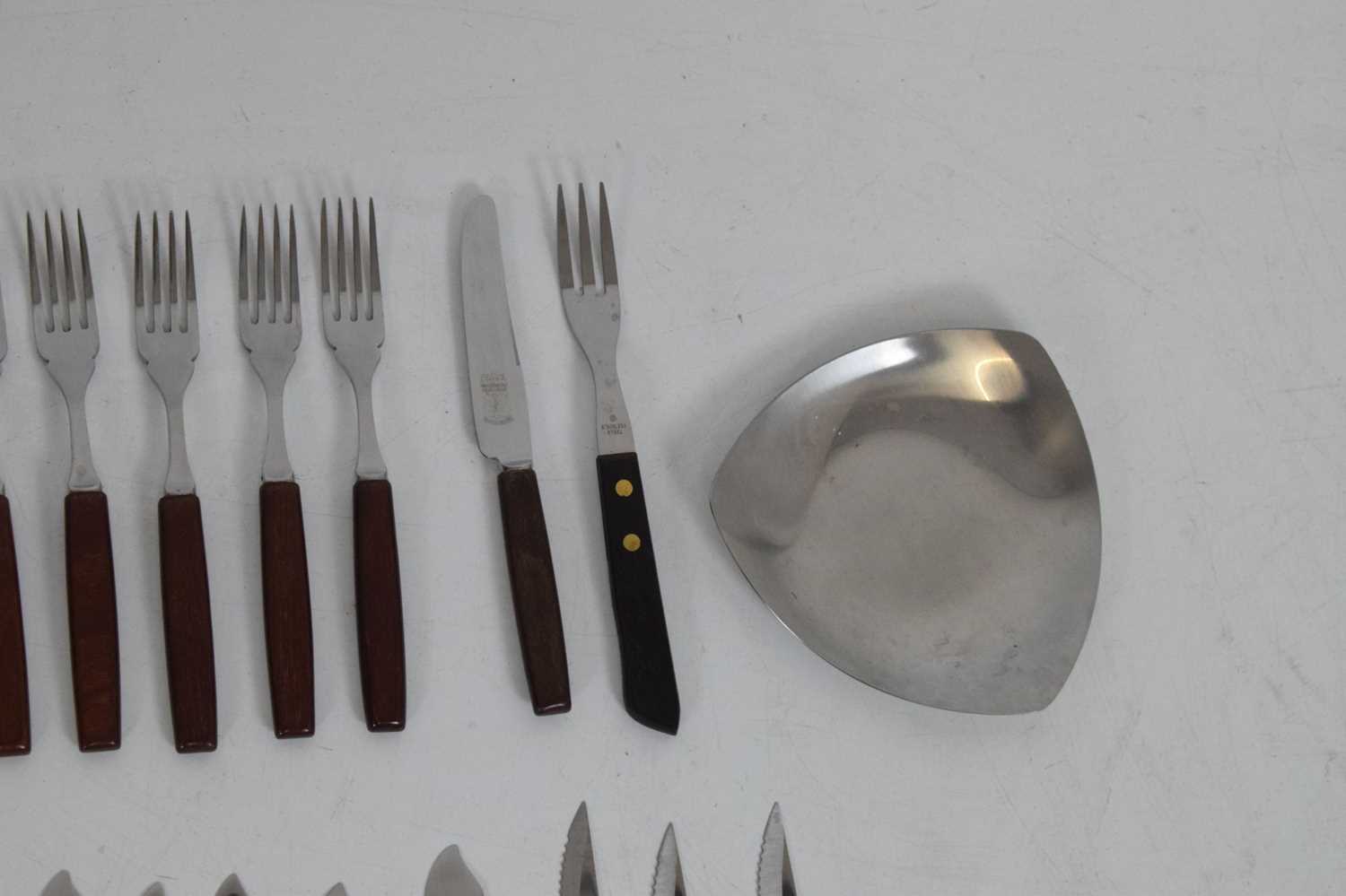 Quantity of late 20th Century teak handled cutlery - Image 4 of 14