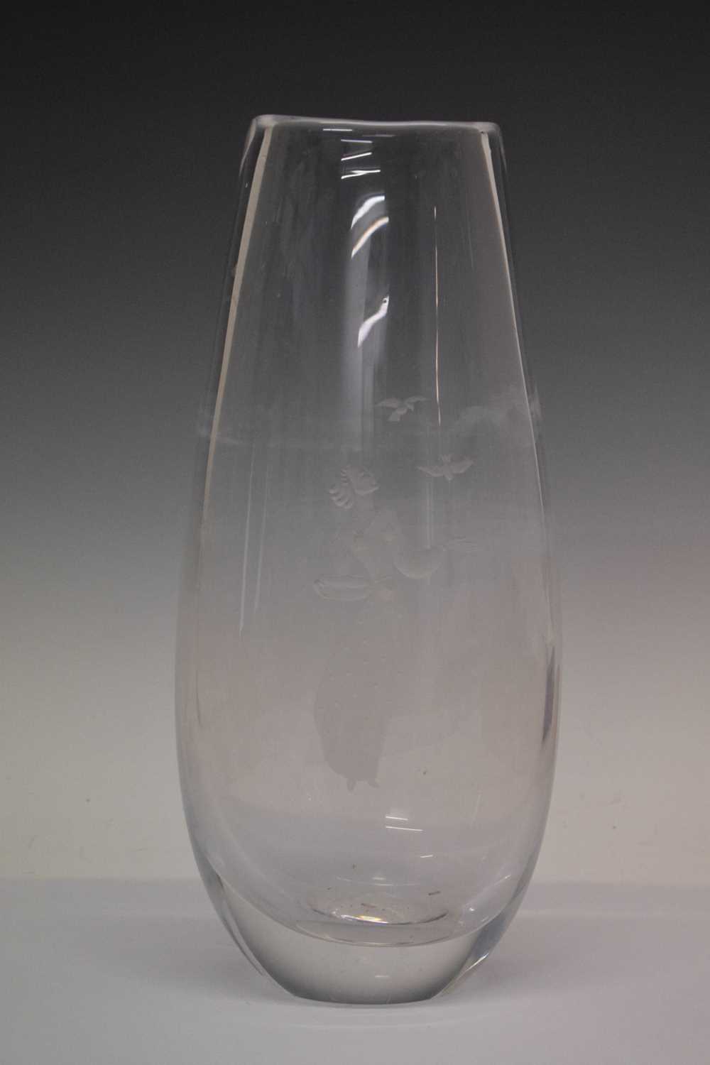 Mid 20th Century glass vase by Kosta, Sweden, - Image 5 of 8