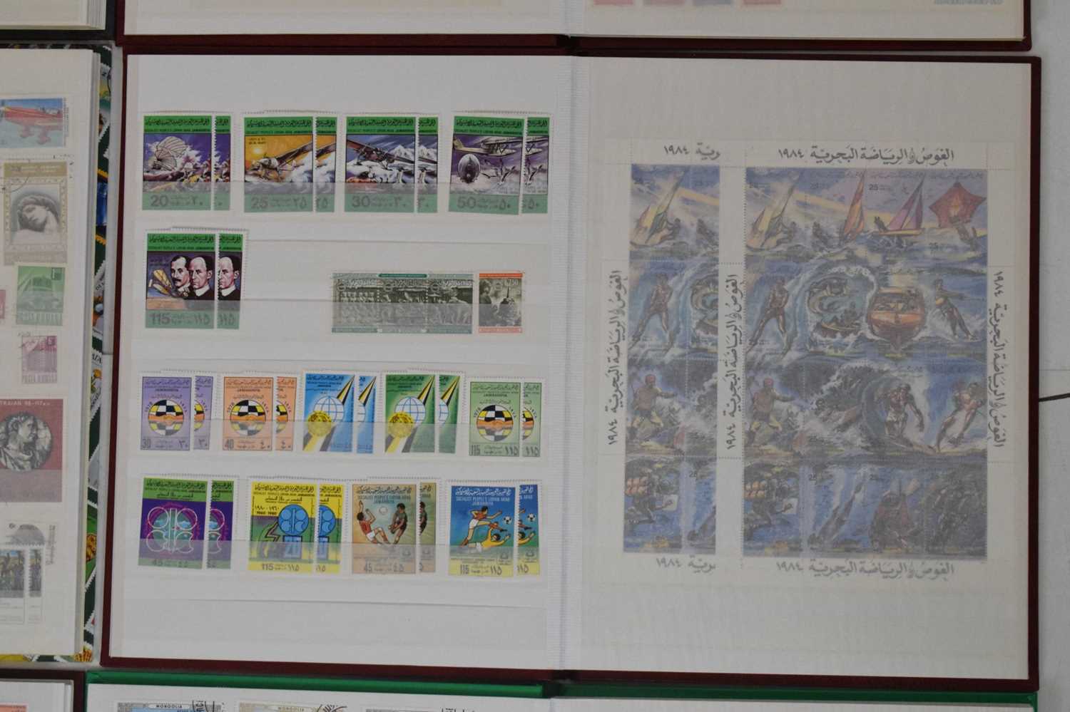 Quantity of world stamps in seven stock books and loose - Image 7 of 14