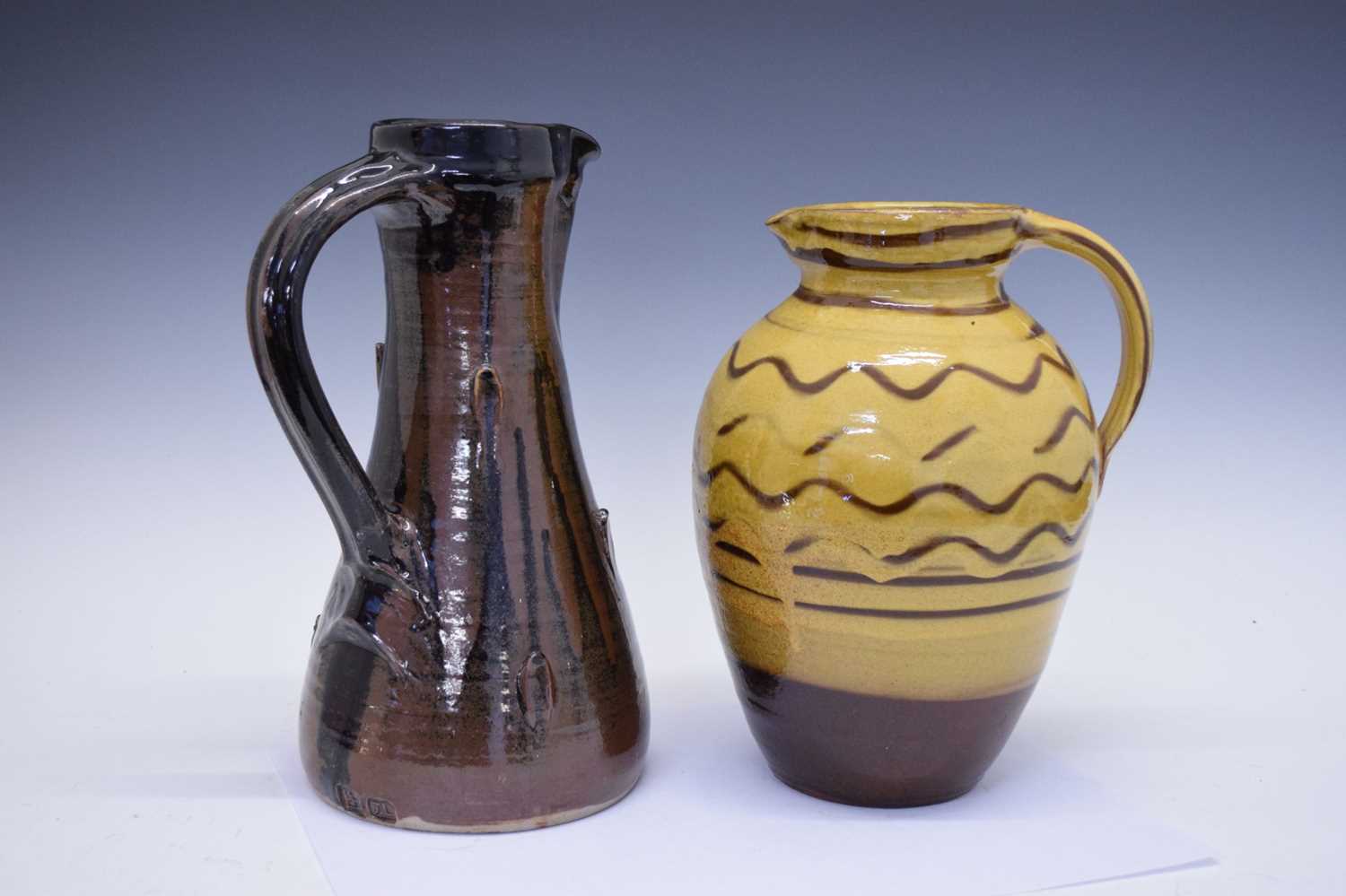 Jeremy Leach studio pottery jug - Image 10 of 11