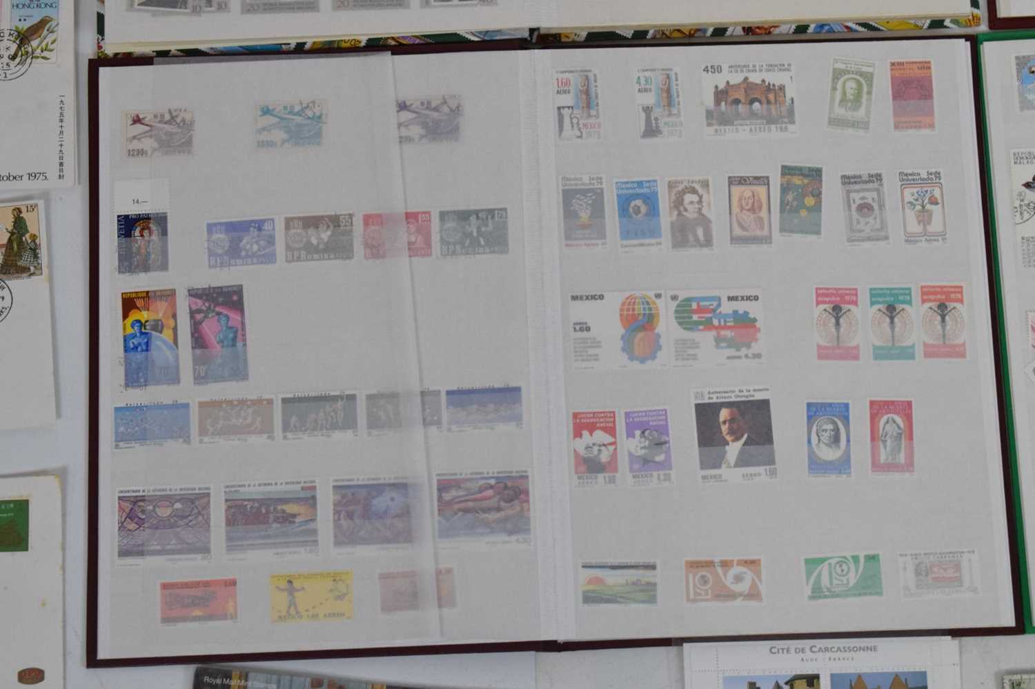 Quantity of world stamps in seven stock books and loose - Image 9 of 14