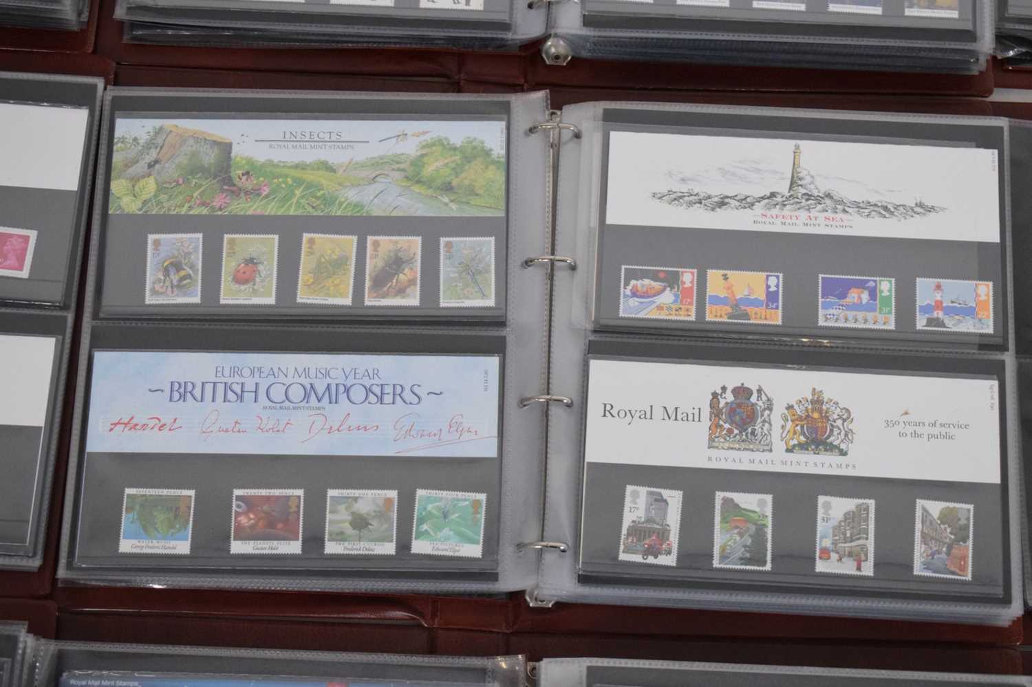 Collection of GB postage stamp presentation packs in ten Royal Mail albums - Image 17 of 21