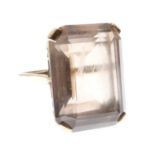 Smokey quartz ring