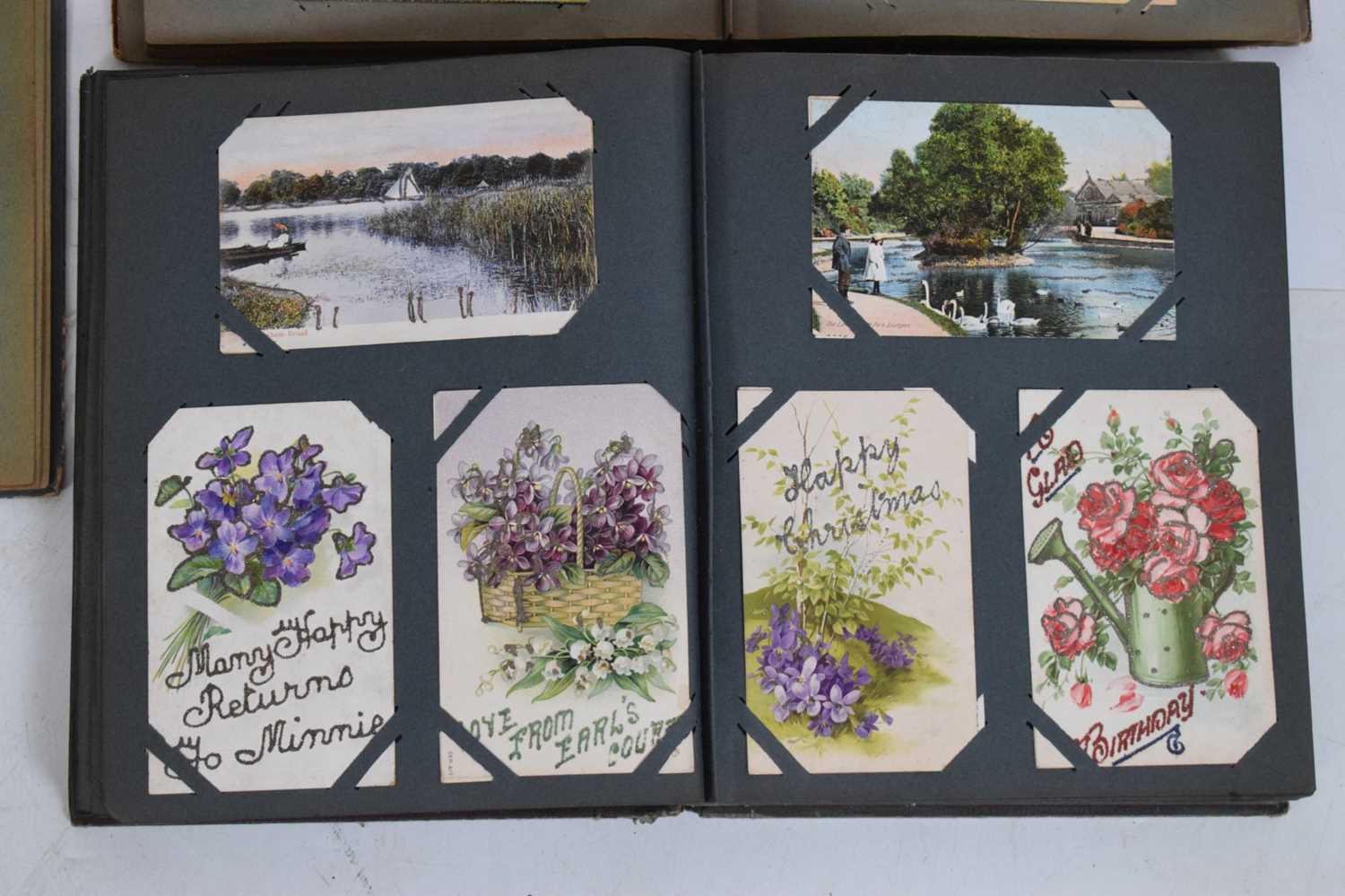 Quantity of early 20th Century postcard albums, - Image 10 of 17