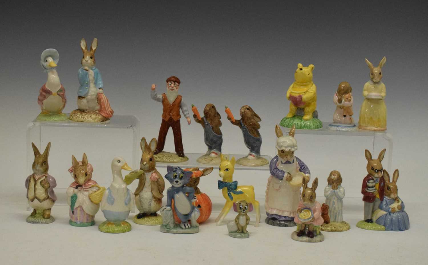 Quantity of figures to include Bunnykins, Beatrix Potter