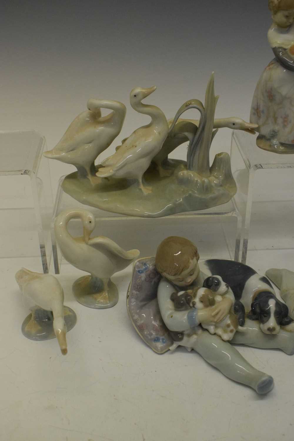 Lladro - Group of eleven porcelain figures/figure groups and Nao figure - Image 7 of 14