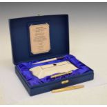 Royal Doulton Sheaffer limited edition desk set and Waterman 18K nib fountain pen