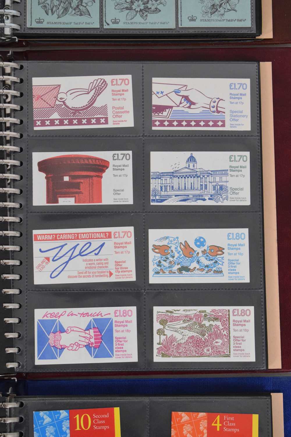 Collection of Royal Mail postage stamp books in three albums - Image 6 of 8