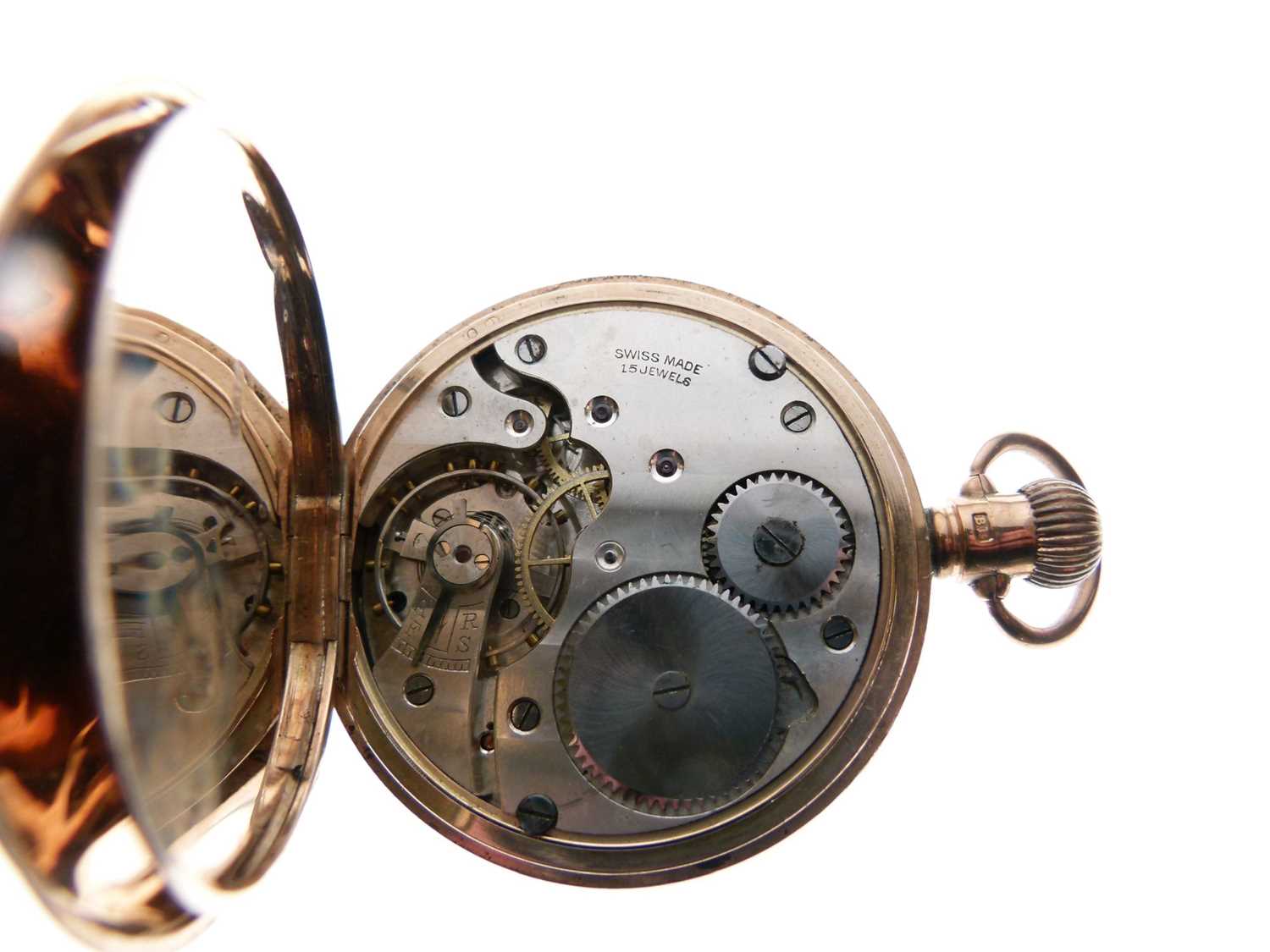 Full Hunter 9ct gold pocket watch - Image 4 of 10