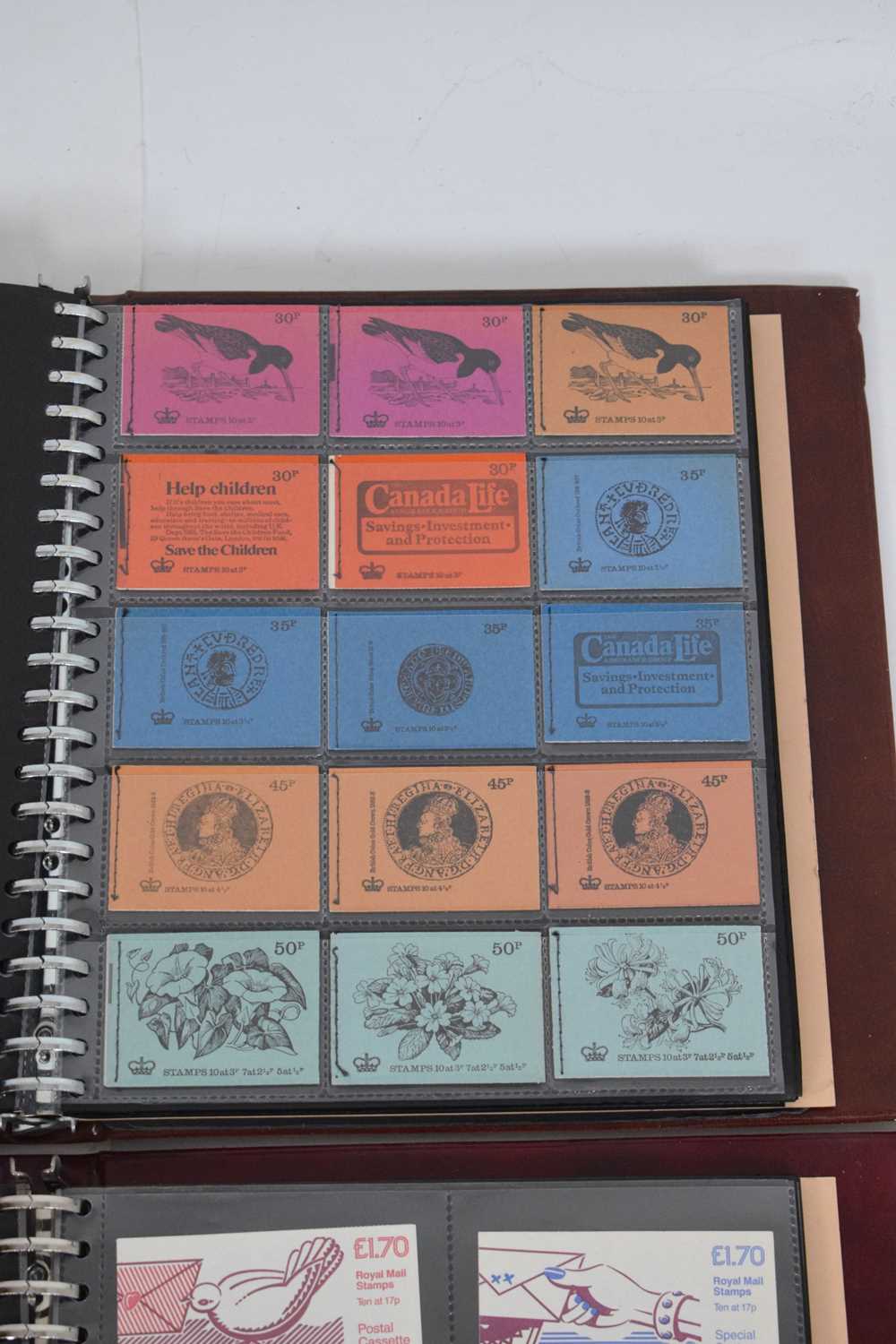 Collection of Royal Mail postage stamp books in three albums - Image 5 of 8