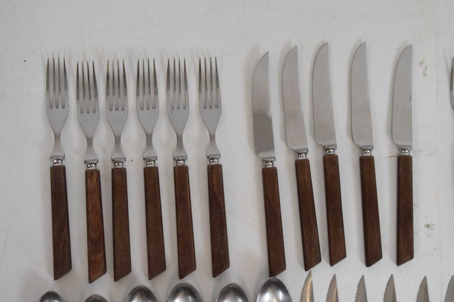 Quantity of late 20th Century teak handled cutlery - Image 2 of 14