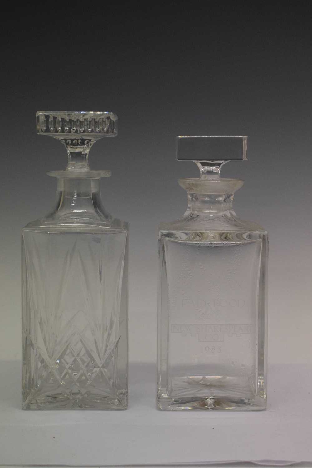 Elizabeth II silver-mounted glass decanter with engraved Masonic decoration, - Image 2 of 16