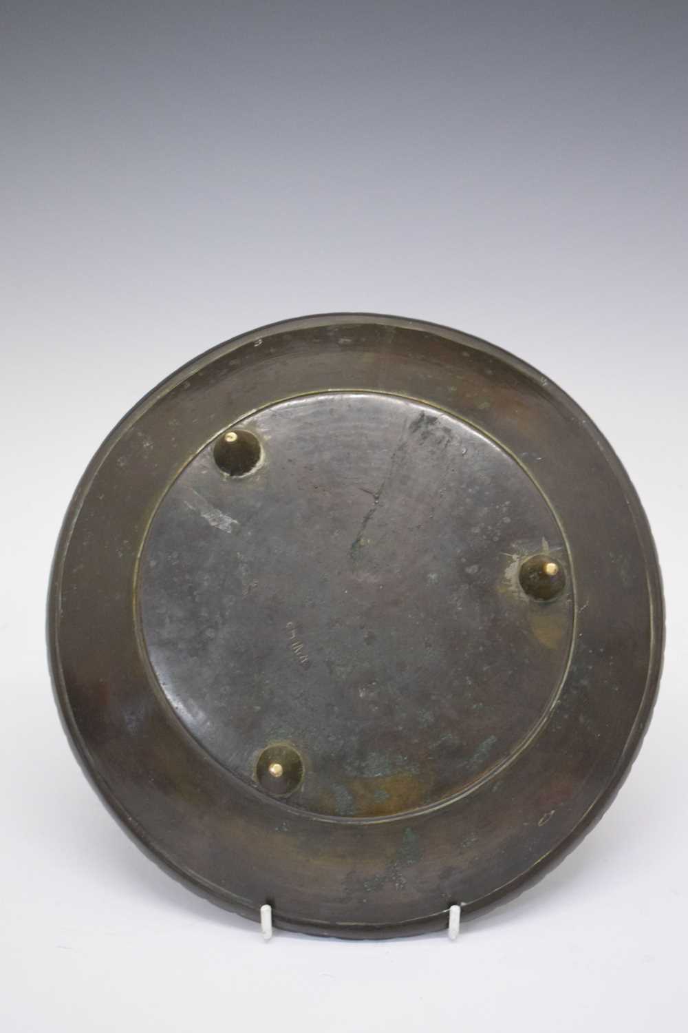 Chinese brass dish and vase - Image 11 of 11