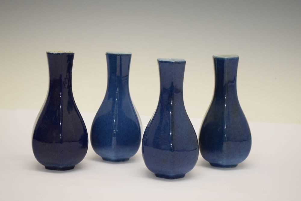 Set four powder-blue ground vases - Image 10 of 10