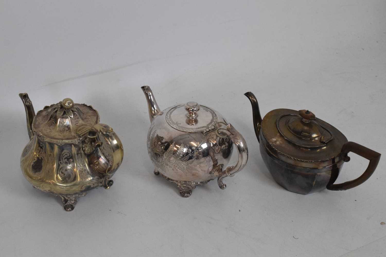 Silver plated four piece tea set and a quantity of silver plated wares - Image 4 of 11