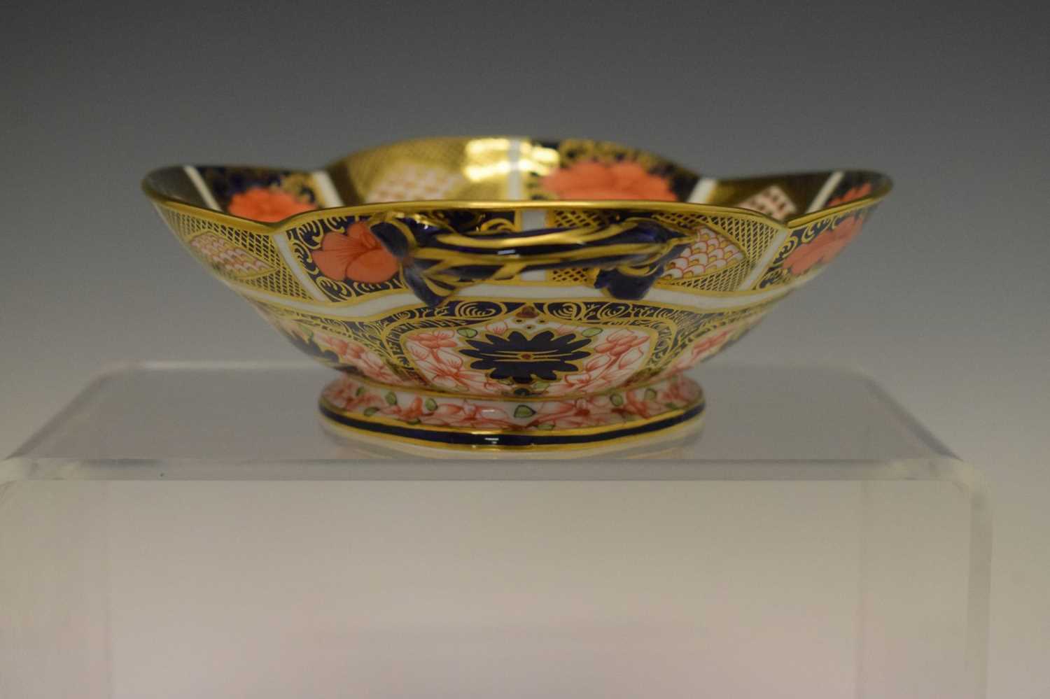 Royal Crown Derby Imari pattern dish, four coffee cans and four saucers - Image 5 of 12