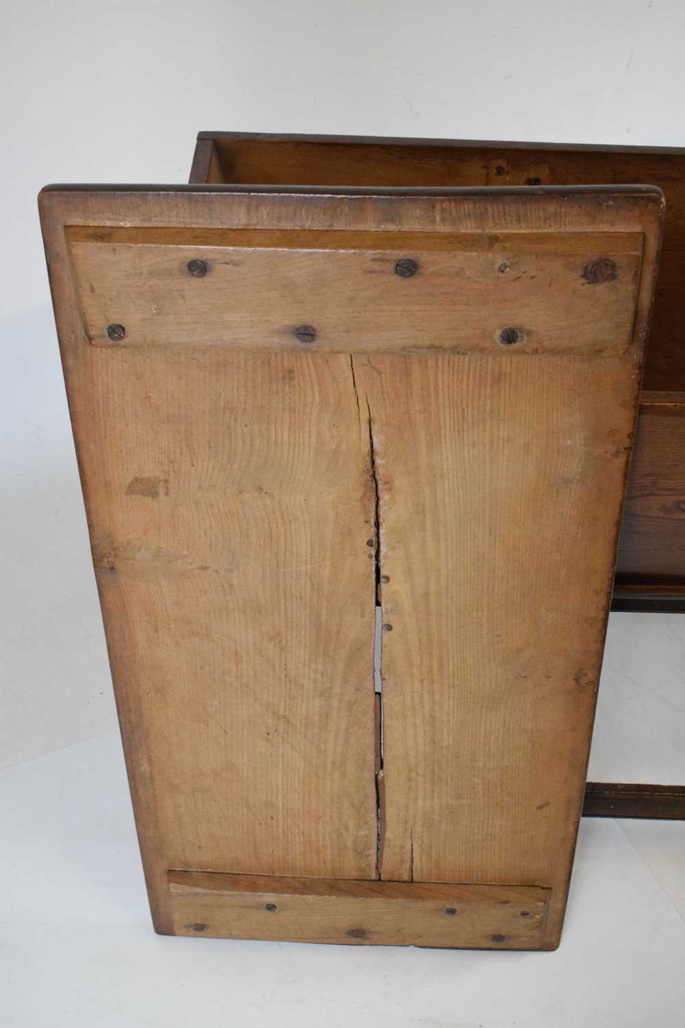 19th Century elm dough bin and stand - Image 9 of 10