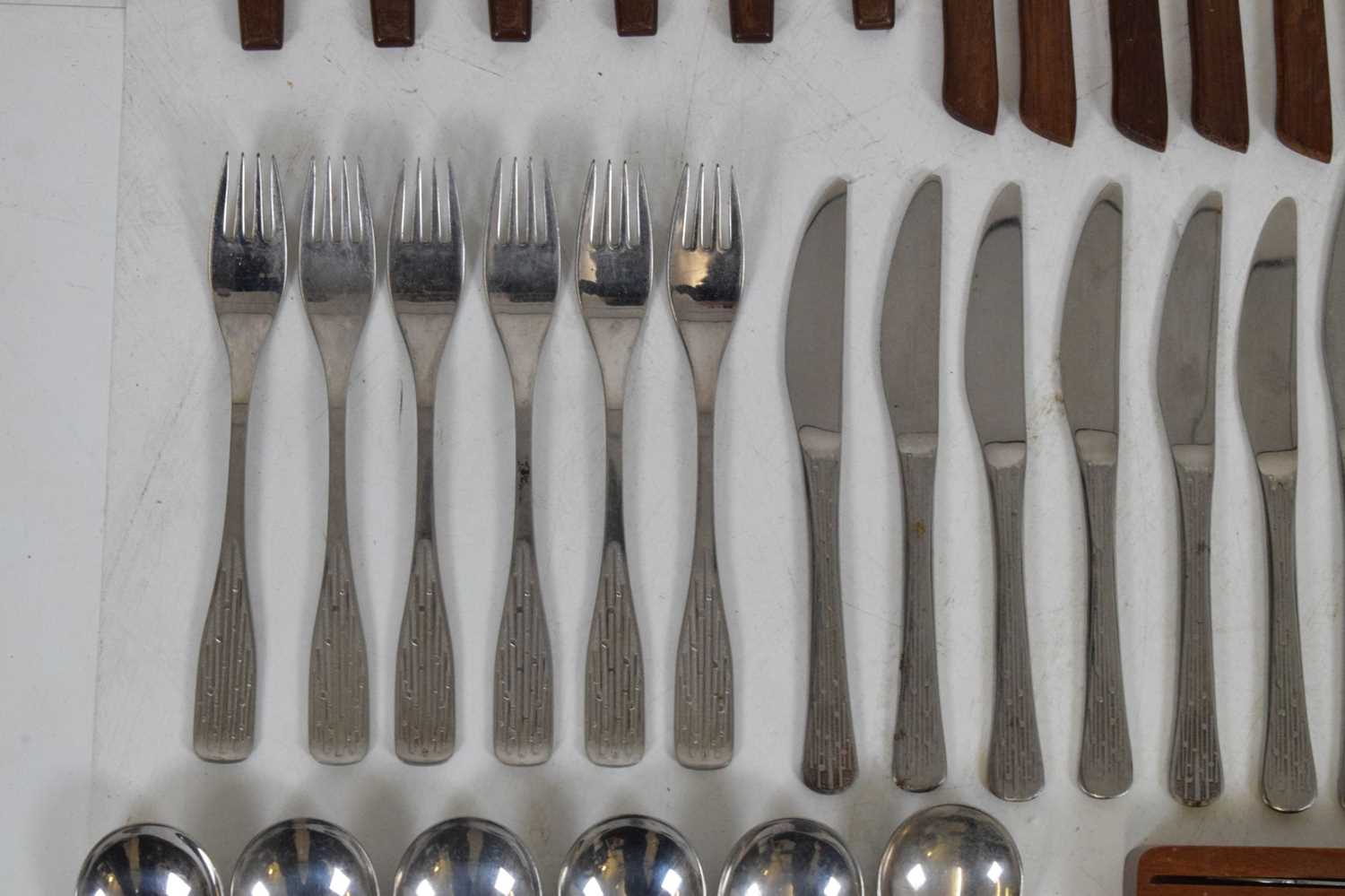 Quantity of late 20th Century teak handled cutlery - Image 8 of 14