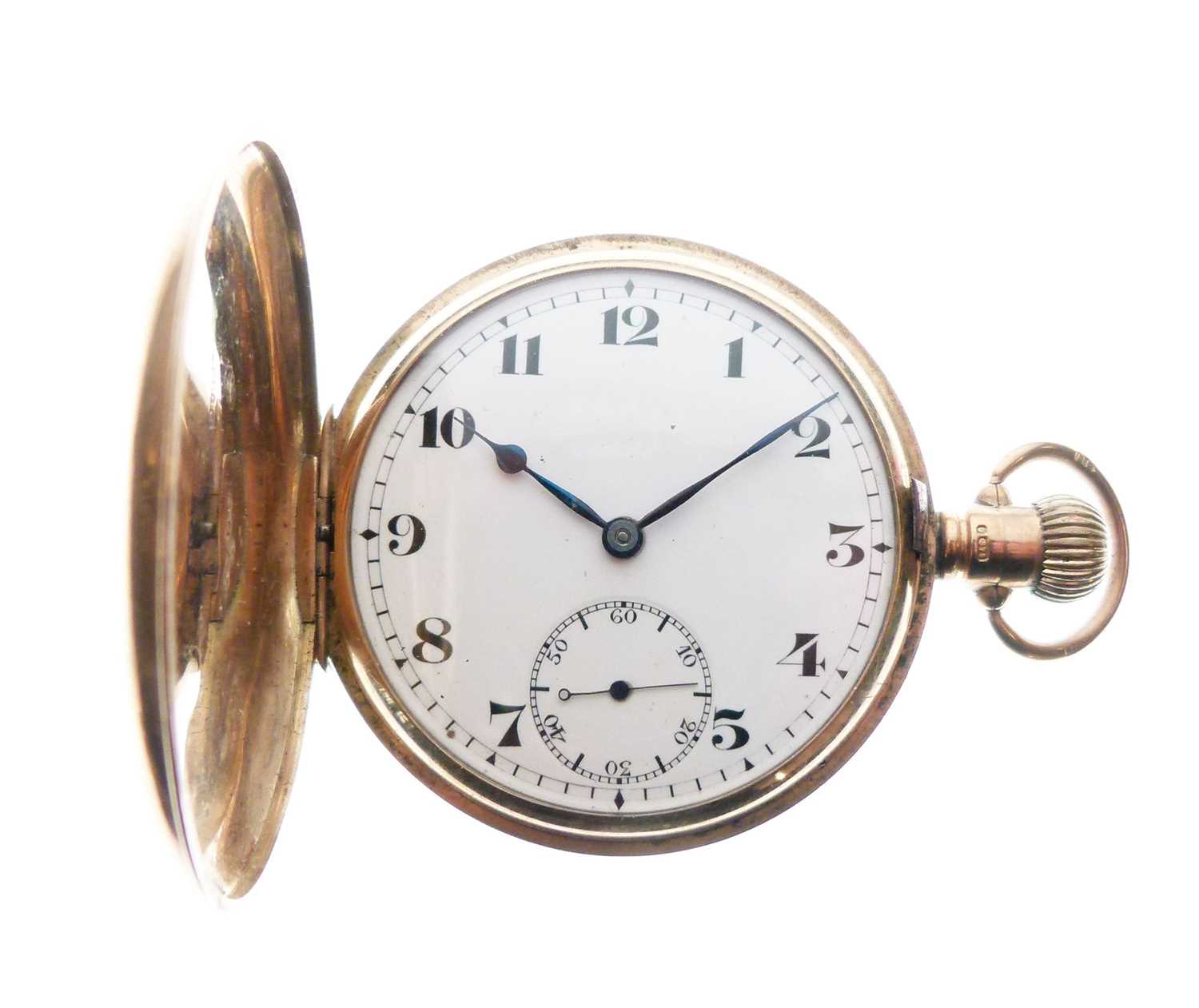 Full Hunter 9ct gold pocket watch