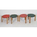 Four late 20th Century low tables