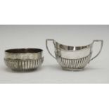 Late Victorian silver sugar bowl
