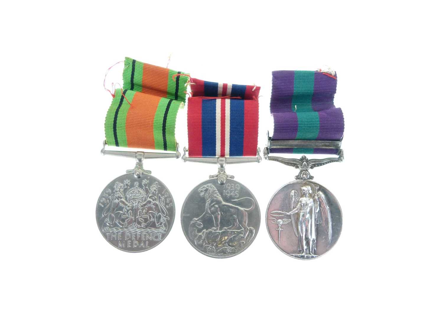 George VI General Service Medal and Second World War medal pair - Image 7 of 7