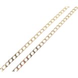 9ct gold filed curb-link chain