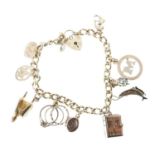 9ct gold charm bracelet