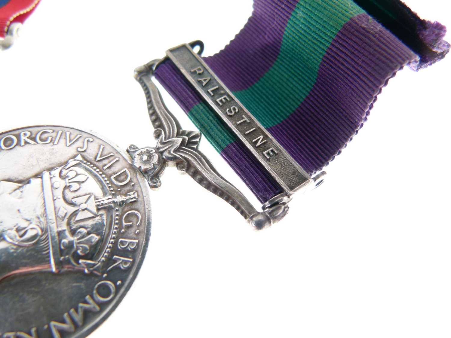 George VI General Service Medal and Second World War medal pair - Image 3 of 7