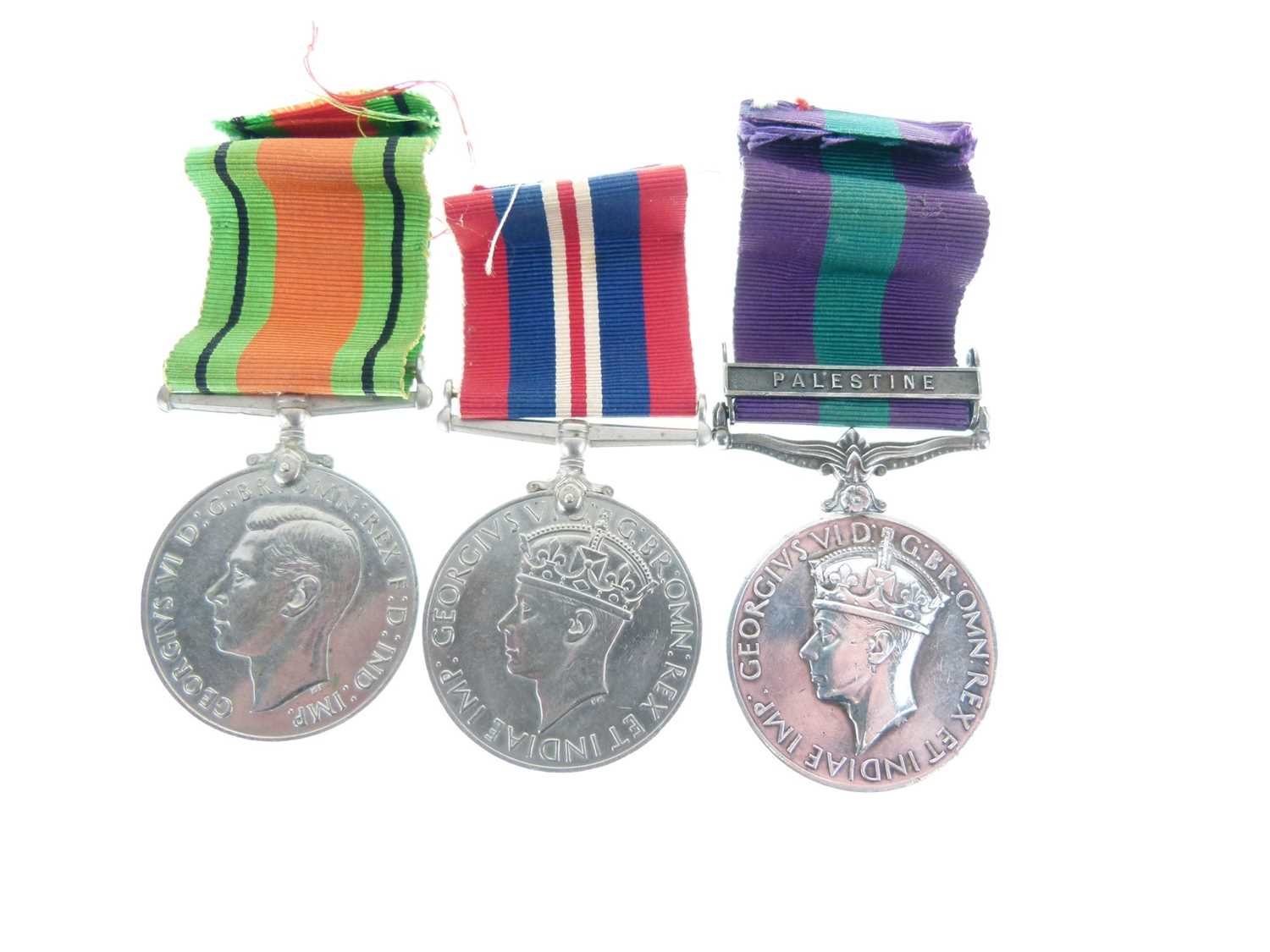 George VI General Service Medal and Second World War medal pair - Image 2 of 7