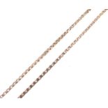 9ct gold box-link necklace